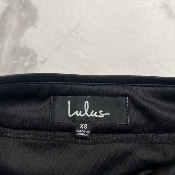 Lulu's Green Sequin Faux Wrap Mini Skirt - Picture 3 of 4